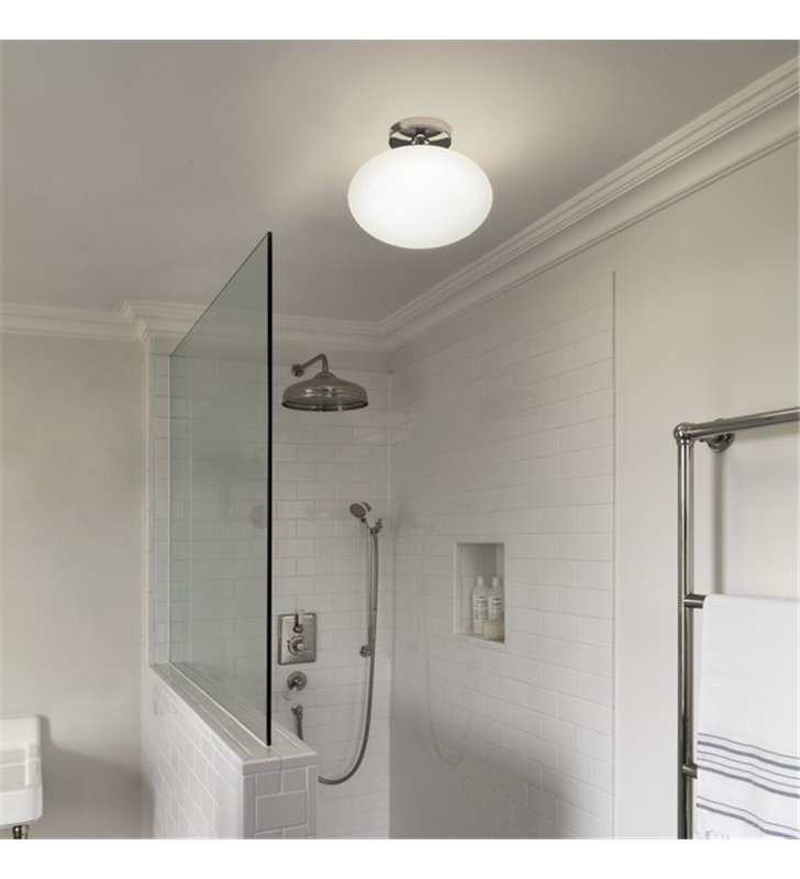 Lampa sufitowa do łazienki Zeppo 30cm szklana IP44