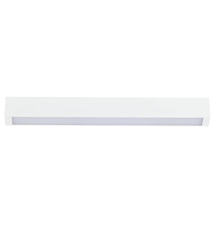 Plafon Straight White LED bialy podłużny wąski styl nowoczesny