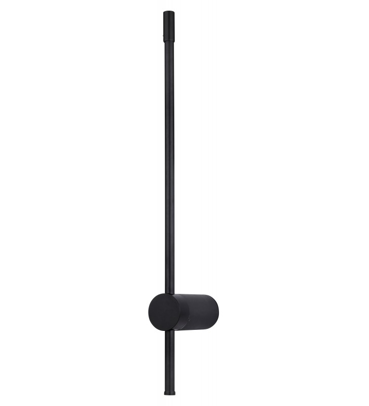 Nowoczesny czarny minimalistyczny kinkiet Chasey LED 63cm obrotowy